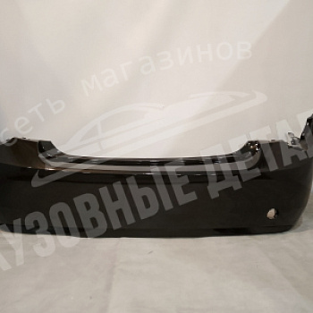 Бампер задний Chevrolet Aveo T300 GAR Carbon Flash Черный металлик