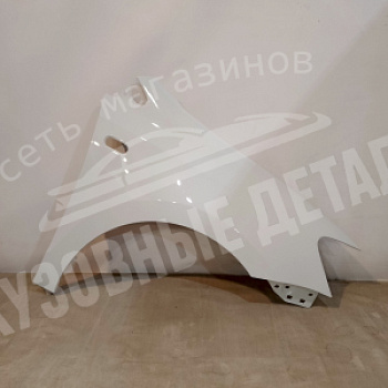 Крыло ПРАВОЕ Volkswagen Polo LB9A, B4B4 Candy White белый